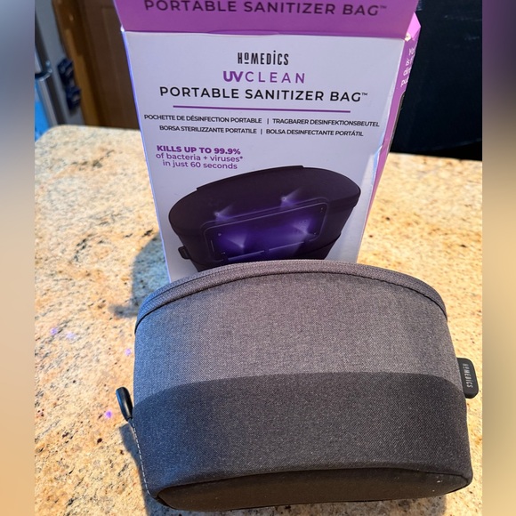 Homedics Other - Homedics UV Clean Sanitizer Bag - Purple and Gray